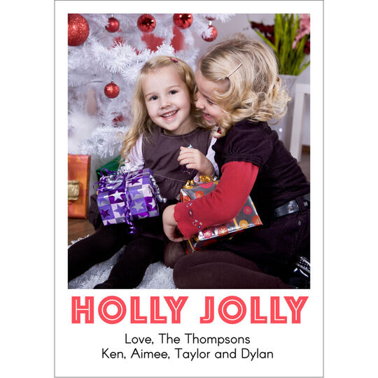 Holly Jolly Holiday Photo Cards